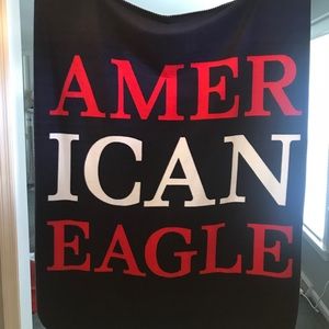 American Eagle fleece blanket